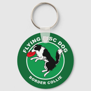 Grenzcollie-Fliegen-Disc-HundeSchlüsselanhänger Schlüsselanhänger