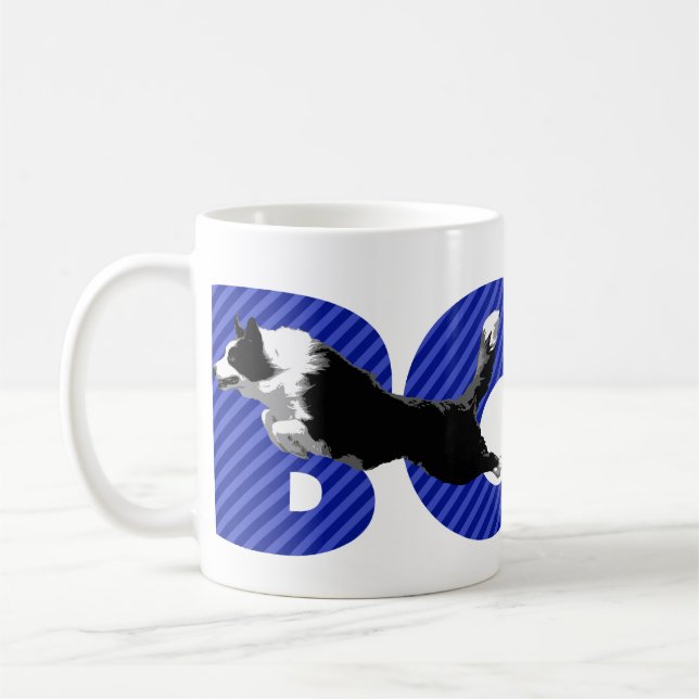 Grenzcollie-springende Tasse (Links)