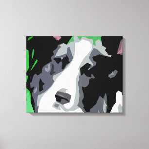 Grenzcollie wickelte Leinwand-Drucke ein Leinwanddruck