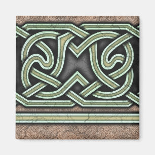 Grenze B, grüner gerader Magnet