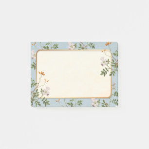 Grenze der wild lebenden Blume Post-it Klebezettel