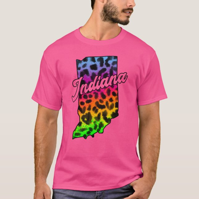 Grenze des Bundesstaates Indiana T-Shirt (Vorderseite)