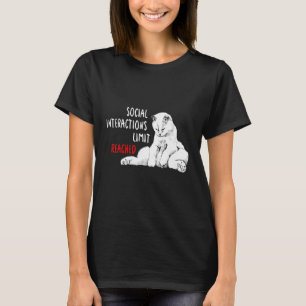 Grenze für soziale Interaktion erreicht Einführung T-Shirt
