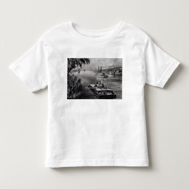 Grenze hinunter den Fluss Kleinkind T-shirt (Vorderseite)