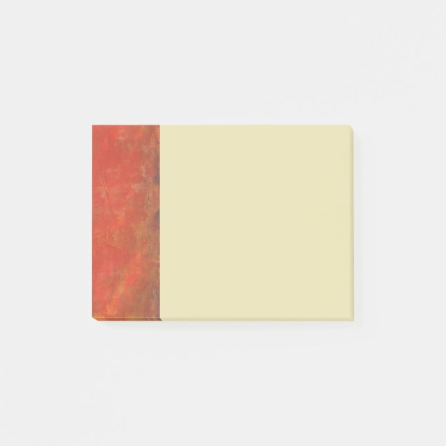 Grenze mit Abstraktem Hintergrund mit roter Textur Post-it Klebezettel (Vorderseite)