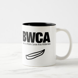 Grenze wässert Kanu-Bereichs-Wildnis (BWCA) Zweifarbige Tasse