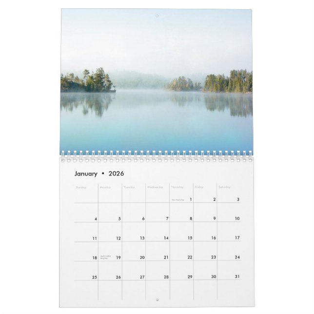 Grenze wässert Kanu-Bereichs-Wildnis Calenda 2010 Kalender (Jan 2026)