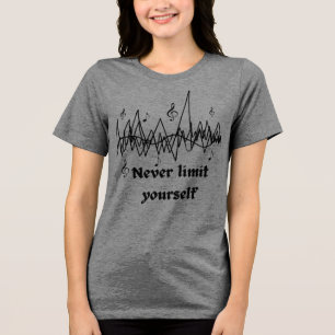 Grenzen Sie sich niemals selbst   Motivierend Ange Tri-Blend Shirt