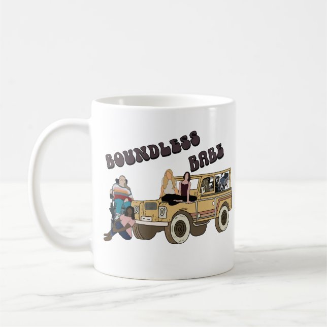 Grenzenlose Babe-Retro-Tasse  Kaffeetasse (Links)
