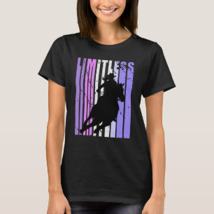 Grenzenlose Lila Cowgirl Hut Cow Mädchen Rodeo Wes T-Shirt