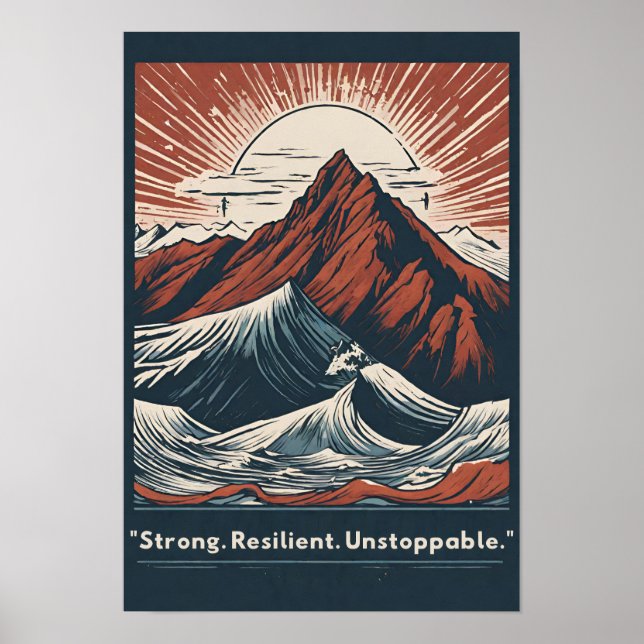 Grenzenlose Zähigkeit Poster (Vorne)