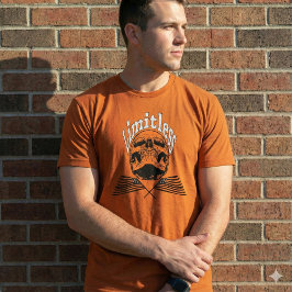Grenzenloser Totenkopf-Grunge-Amerikanischer-Flagg T-Shirt