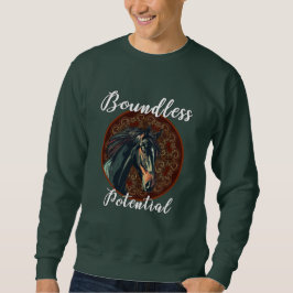 Grenzenloses Potenzial Pferd Sweatshirt – Majestät
