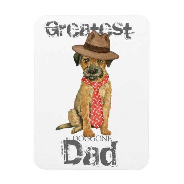 Grenzer Terrier Vater Magnet (Vertikal)