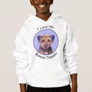 Grenzerdige Malerei - Niedliche Original Hunde Kun Hoodie