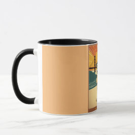 Grenzgebiet, Mitte des Jahrhunderts modern, Golden Tasse