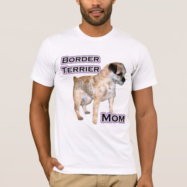 Grenzgebiet Terrier Mama 4 T-Shirt (Vorderseite)