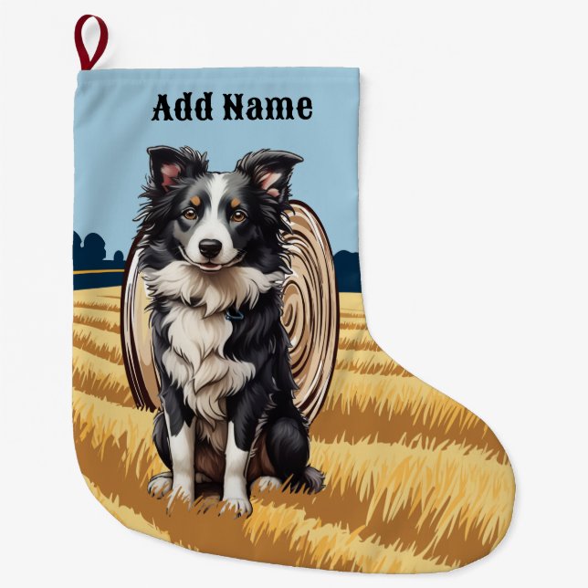 Grenzkollie in der Landwirtschaft Großer Weihnachtsstrumpf (Vorderseite)