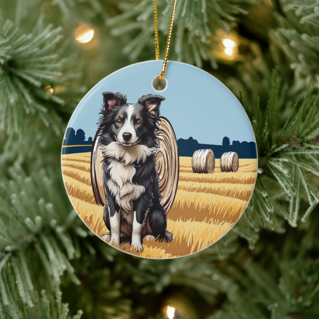 Grenzkollie in der Landwirtschaft Keramik Ornament (Baum)