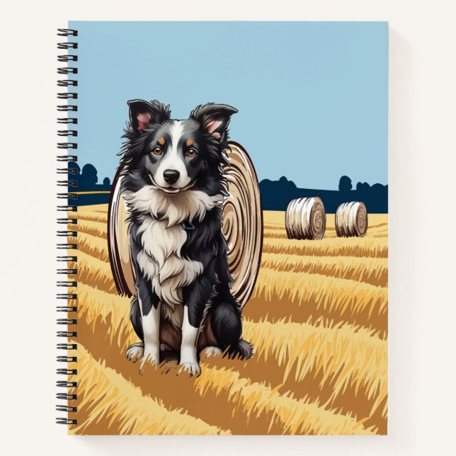 Grenzkollie in der Landwirtschaft Notizbuch (Vorderseite)