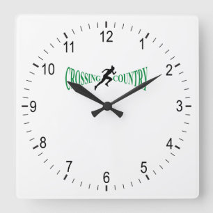 Grenzland Quadratische Wanduhr