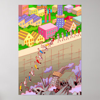 Grenzlinie. Poster