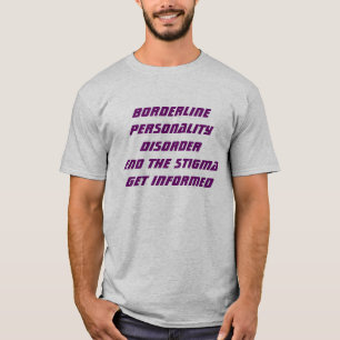 Grenzlinien-Persönlichkeitsstörungs-kurze Hülse T-Shirt