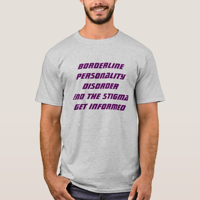 Grenzlinien-Persönlichkeitsstörungs-kurze Hülse T-Shirt (Vorderseite)