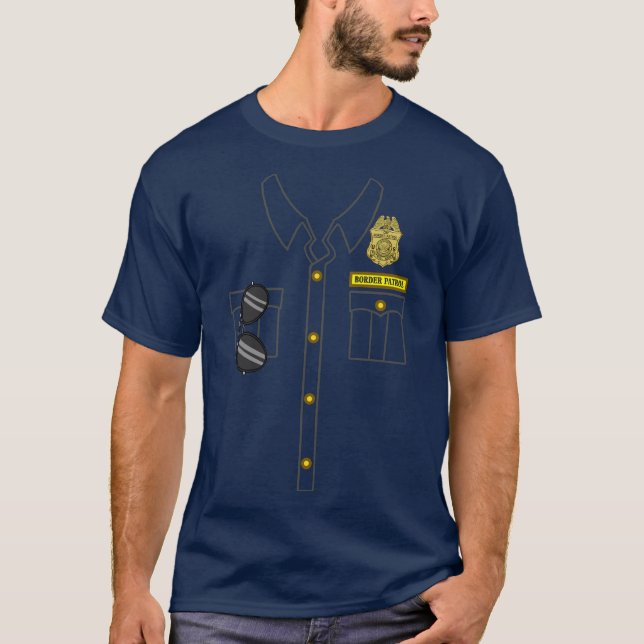 Grenzpatrol-Kostüm Halloween-Grenzpatrouille T-Shirt (Vorderseite)