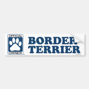 GrenzTerrier-Blau Autoaufkleber