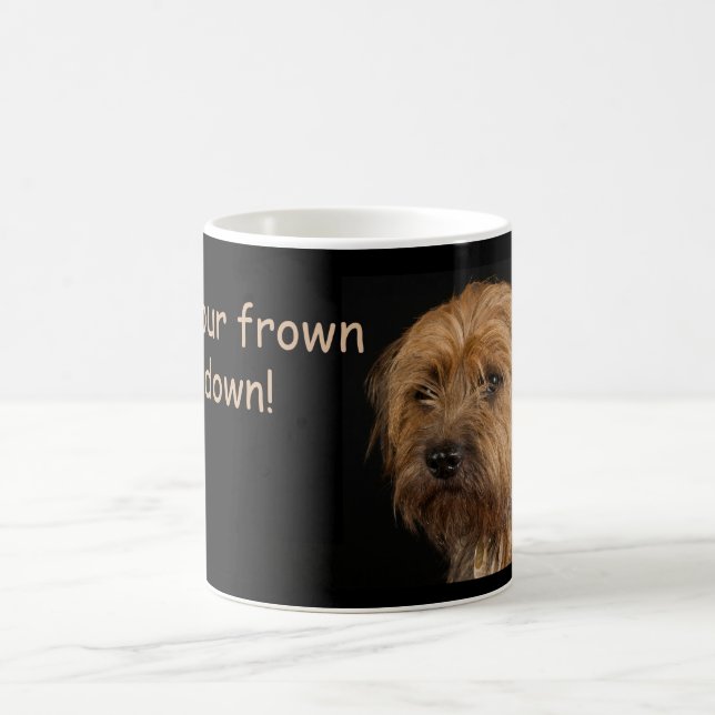 Grenzterrier-Hundeweiße Tasse, Kaffeetasse (Mittel)