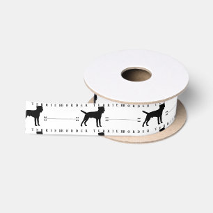 Grenzterrier-Silhouette -1- Satinband