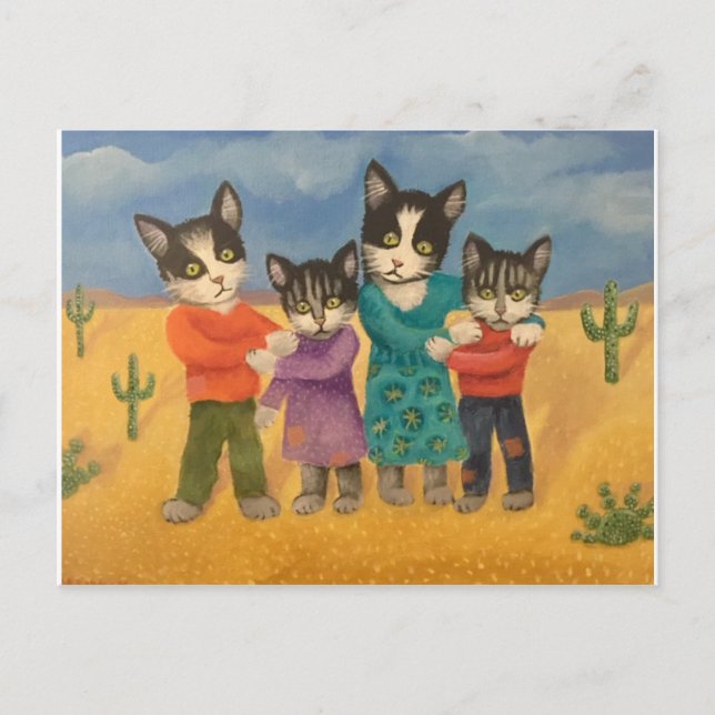 Grenzüberschreitung Postkarte (Vorderseite)