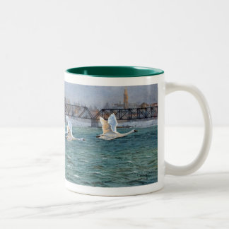 Grenzüberschreitung Zweifarbige Tasse