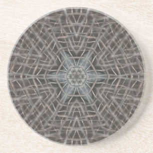 Grès Dessous de verre en maille métallique