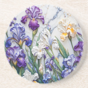 Grès Dessous de verre en marbre d'Iris
