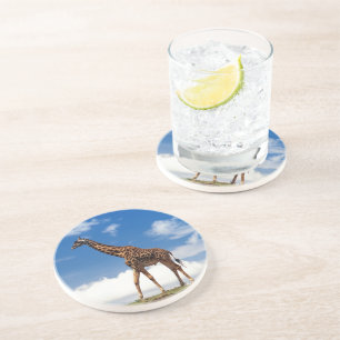 Grès Dessous de verre en pierre de girafe
