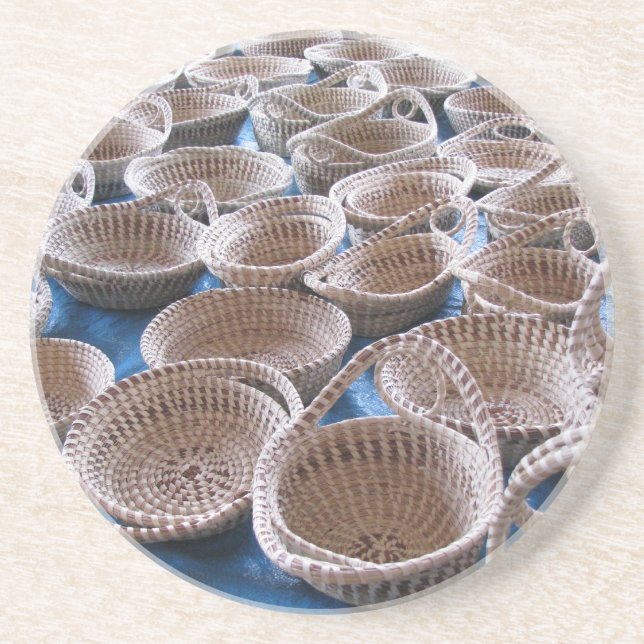 Grès Dessous de verre en pierre de paniers de Sc (Devant)