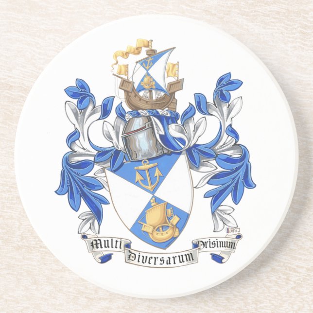 Grès Dessous de verre en pierre ronde de la PNJF (Devant)