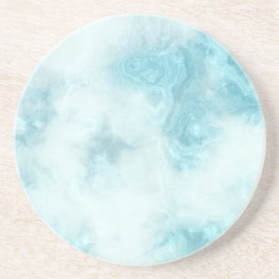 Grès ensemble de dessous de verre en marbre bleu
