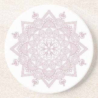 Grès Mindfulness Mandala Design Dessous de verre en grè