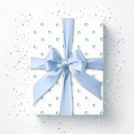 Greta Fun Dot in Slate and Green Geschenkpapier