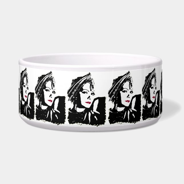 Greta in Black and White Napf (Vorderseite)