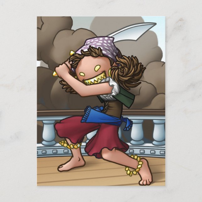 Gretchen Goldfang Post-Karte Postkarte (Vorderseite)