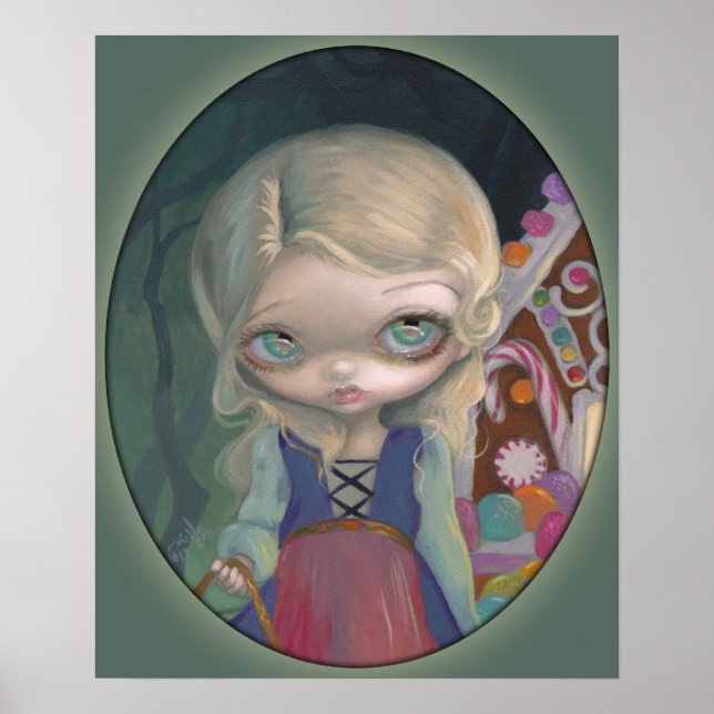 Gretel ART PRINT Großaugenbläser-Hanselbonbons Poster (Vorne)