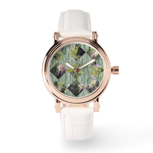 Grevillea: Die Diamantenmuster der Natur umsetzen, Armbanduhr (Vorderseite)