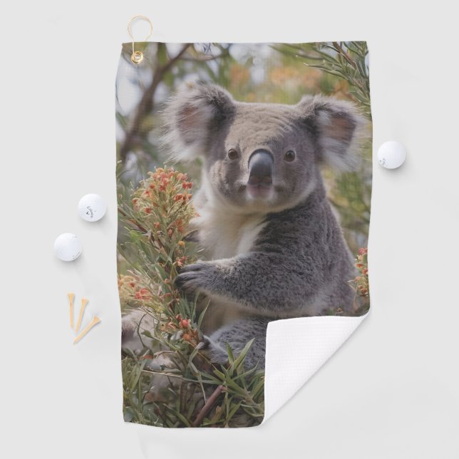 Grevillea Koala Bear, Golfhandtuch (Insitu)