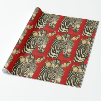 Grevys Zebra-afrikanische Tier-Zoo-Tier-Kunst Geschenkpapier