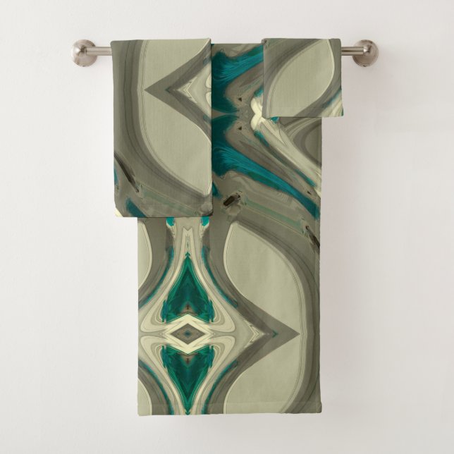 Grey and Blue Abstract (En situation)