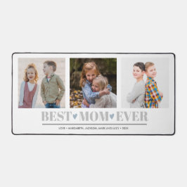 Grey BEST MOM JAMAIS collage 3 Photo BLUE Hearts